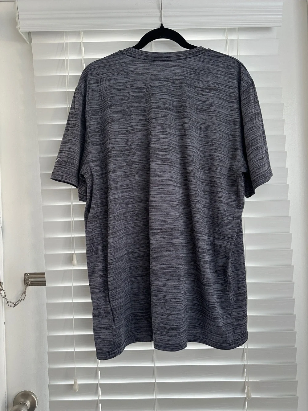 Nike Gray Commanders Heathered Performance Tee with Team Crest